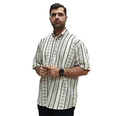 پیراهن استین کوتاه سایز بزرگ مردانه کد محصول nex6801